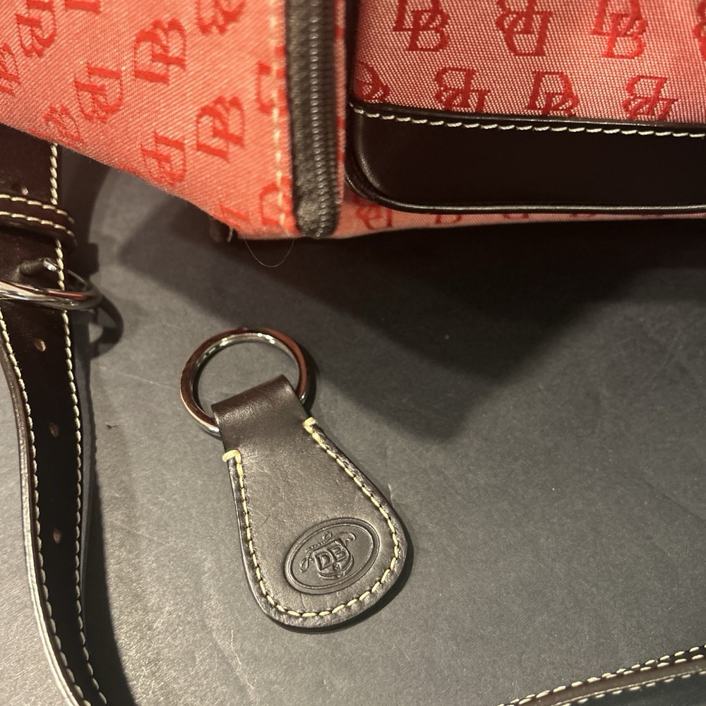 Dooney and Bourke Satchel Tote Detachable Crossbody W Double Handles & Pockets - Picture 9 of 11